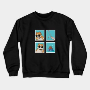 Cute cat drake memes Crewneck Sweatshirt